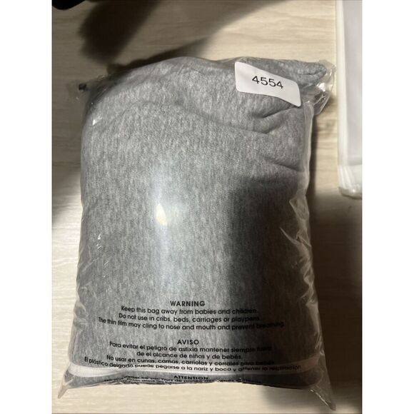 Women's adidas Essentials Size XL 3-Stripes Fleece Sweatpants CD2260 Gray/Black - Picture 4 of 4